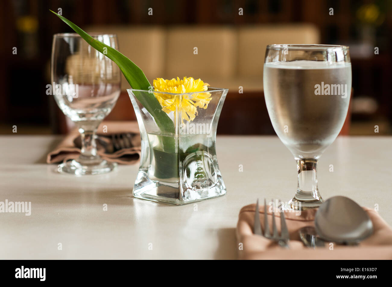 table setting, hotel, Butuan, Philippines Stock Photo Alamy