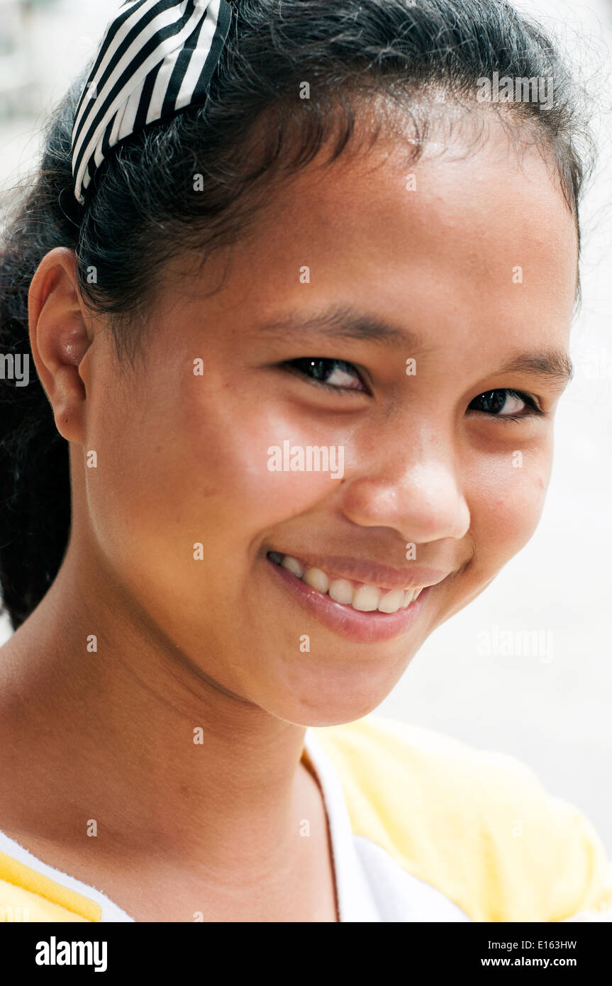 young girl, Butuan, Philippines Stock Photo