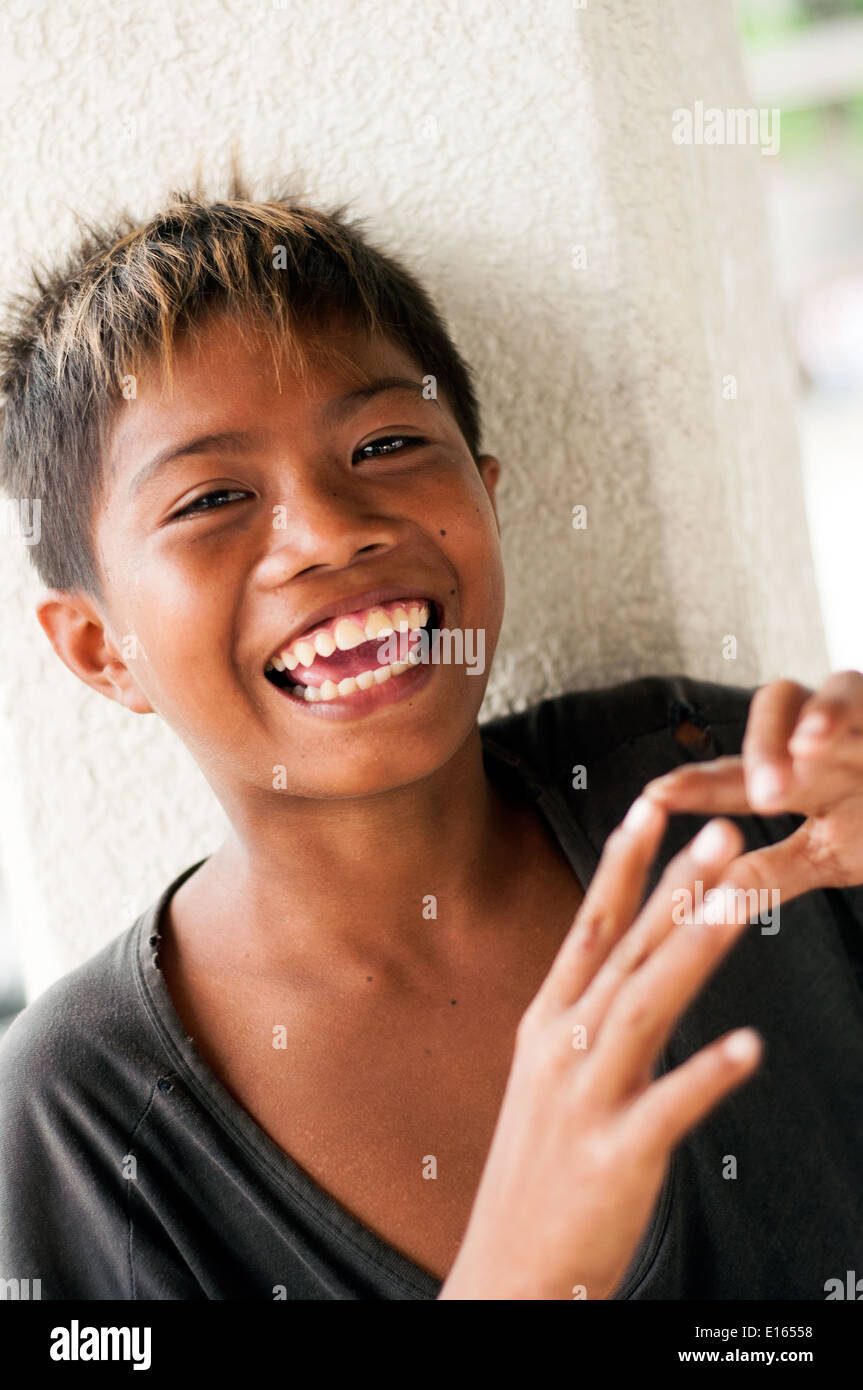 young boy, Butuan, Philippines Stock Photo