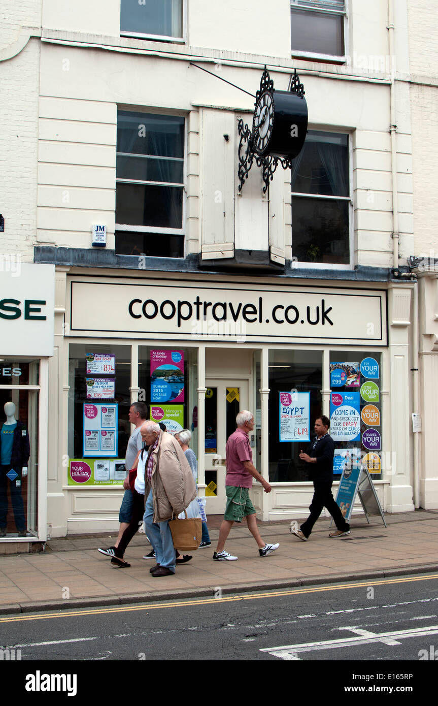 Co-op Travel shop, Leamington Spa, UK Stock Photo