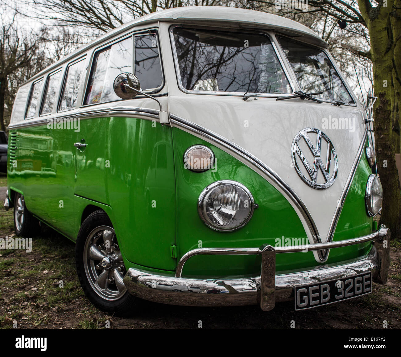 GEB 326E - VW SPLITSCREEN CAMPERVAN, Doncaster 2013 Stock Photo