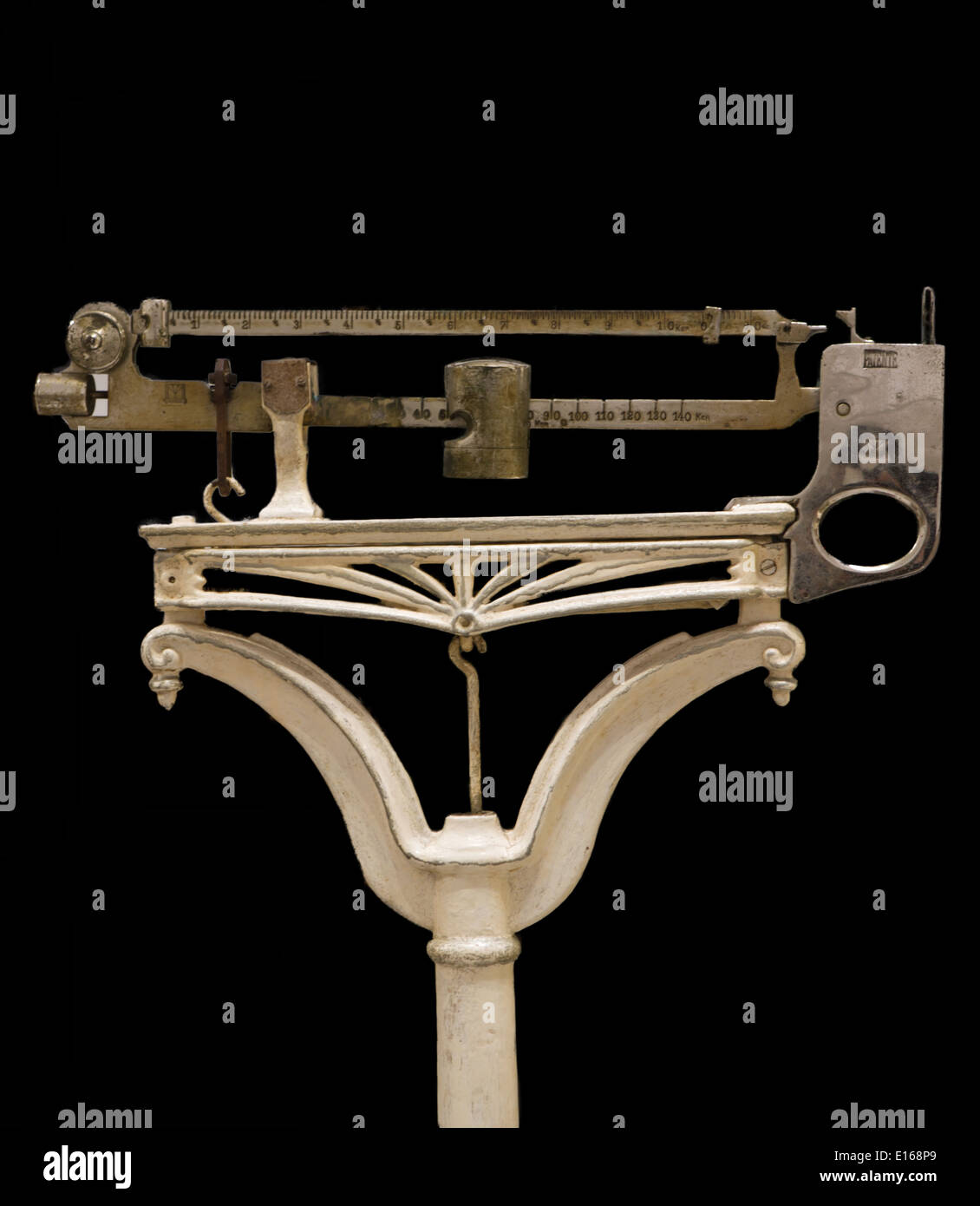 Old mechanical beam scale for medical use hires stock photography and