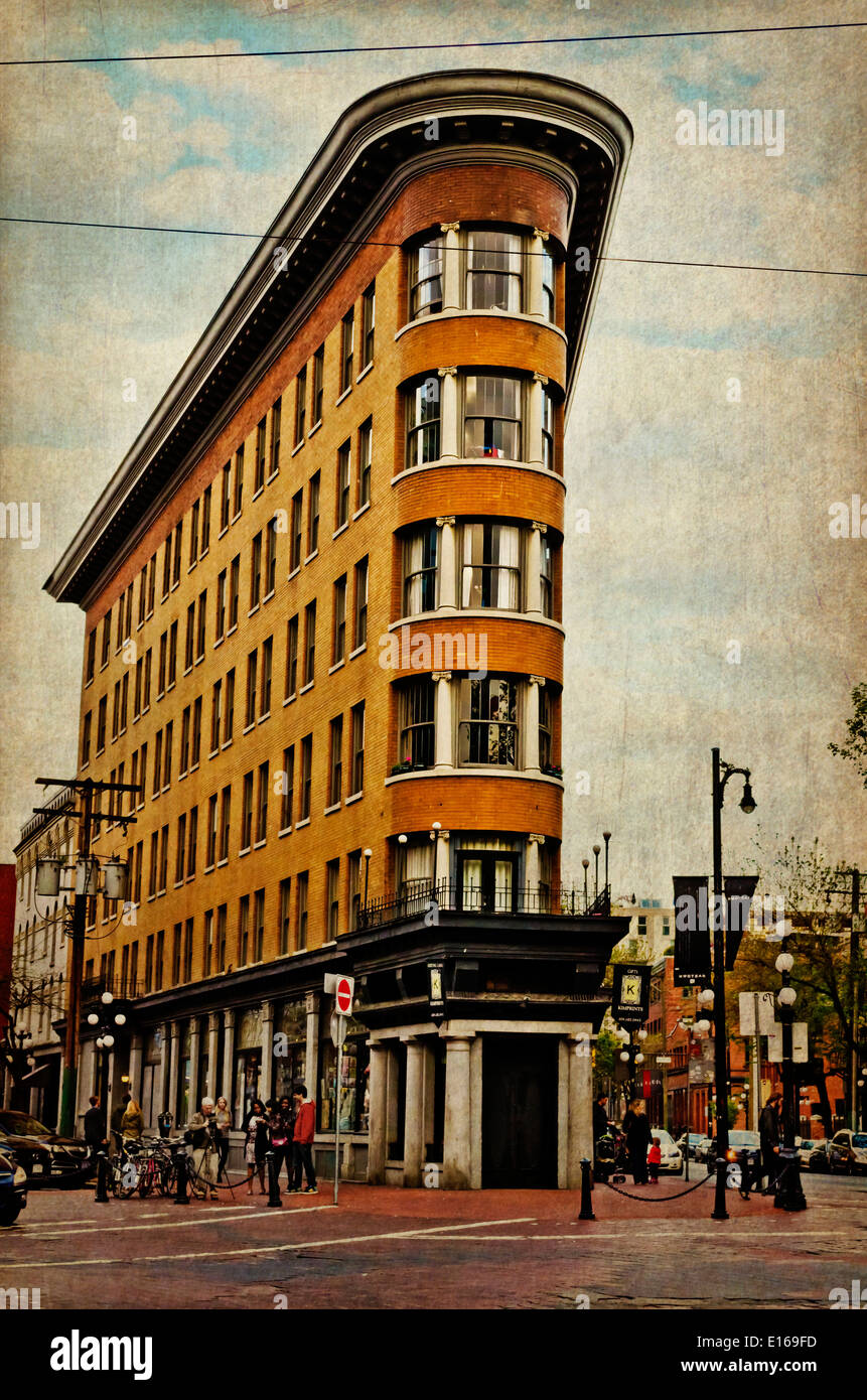 Hotel Europe, a historic building in the Gastown area of downtown Vancouver, British Columbia, Canada. Stock Photo