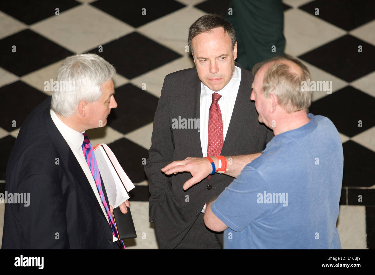 Belfast,UK 23rd May 2014  The Right Honourable Nigel Dodds OBE MP at the Local Government Elections in Belfast Credit:  Bonzo/Alamy Live News Stock Photo