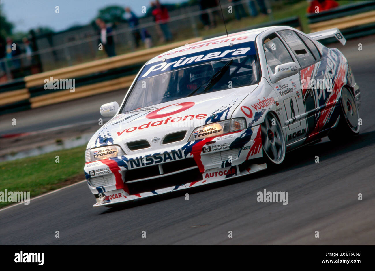 David Leslie, Nissan Primera Touring Car, BTTC, Croft Circuit Stock Photo