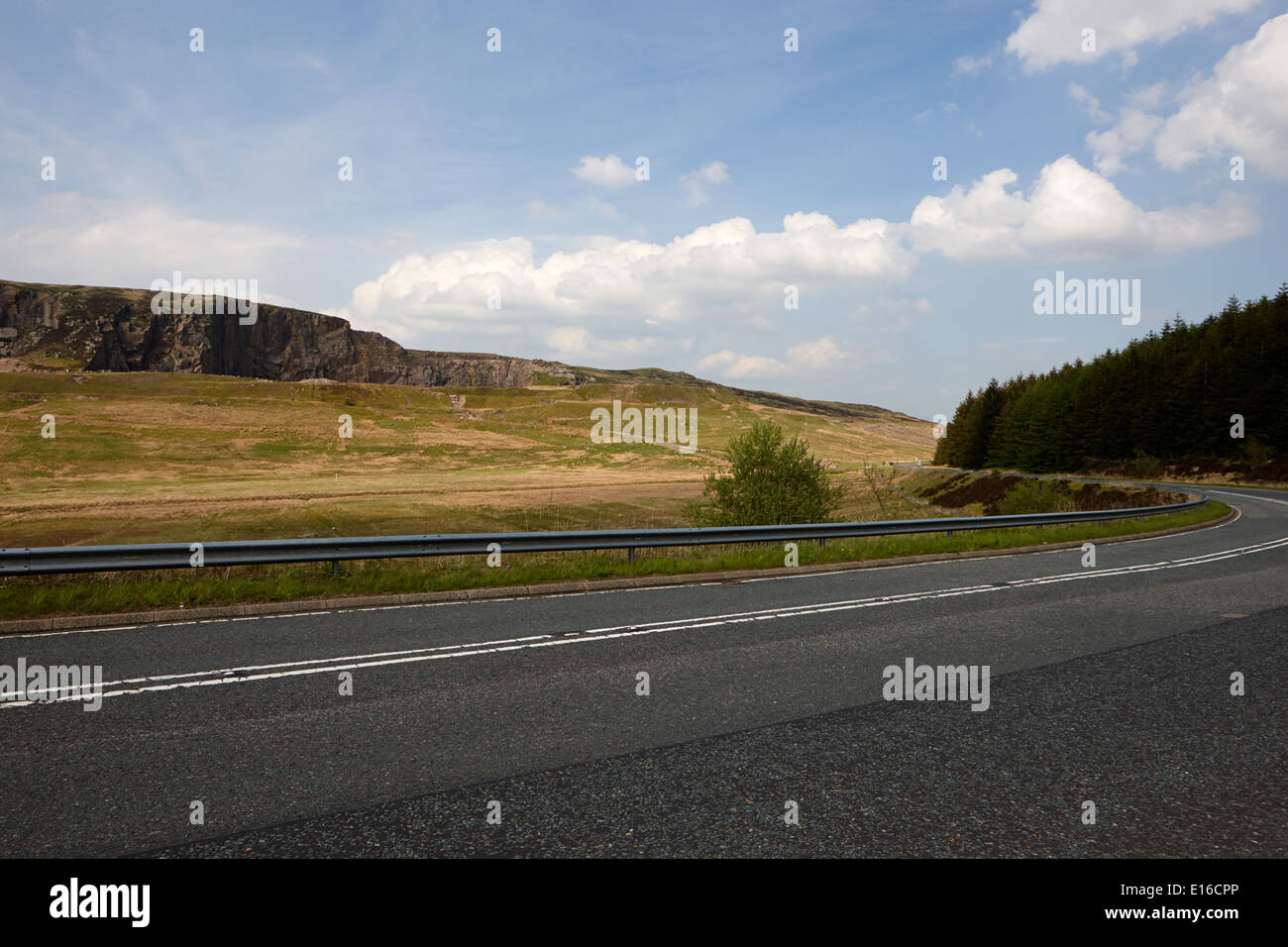a6 road through the countryside near shap in cumbria uk Stock Photo
