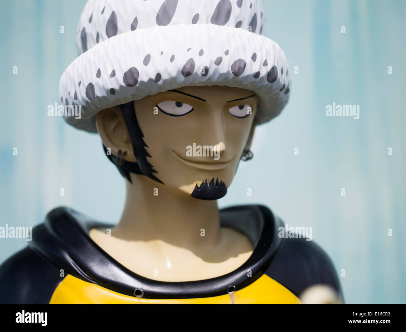 One Piece Japanese Anime  Statue by Eiichiro Oda at Huis Ten Bosch, a theme park in Sasebo, Nagasaki, Japan. Stock Photo