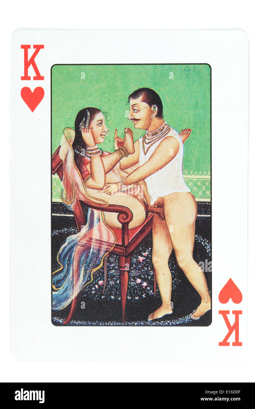 Jeu de cartes dans l'affichage de position Kamasutra, Inde Photo Stock -  Alamy