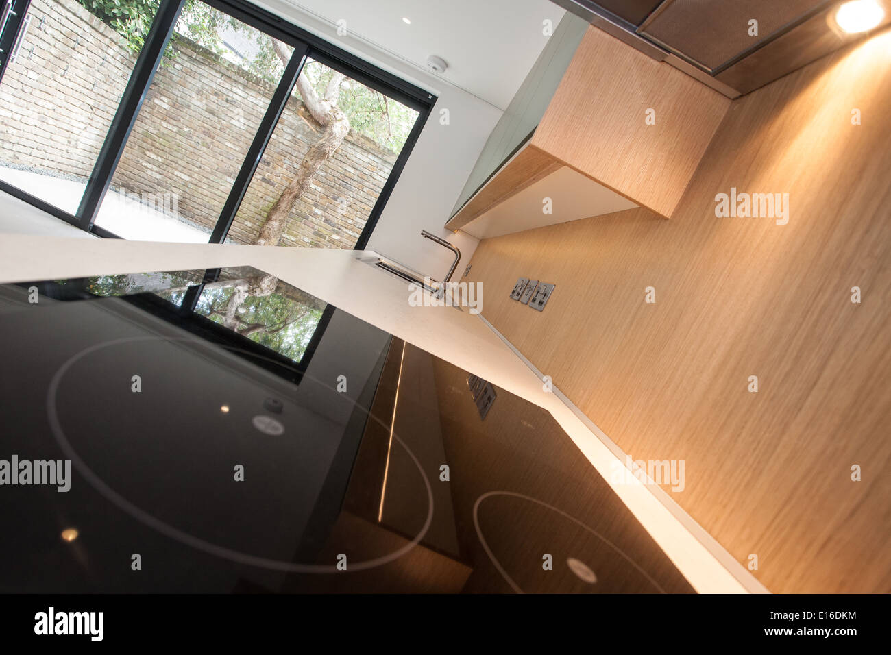 Kitchen in modern home, London, UK Stock Photo - Alamy