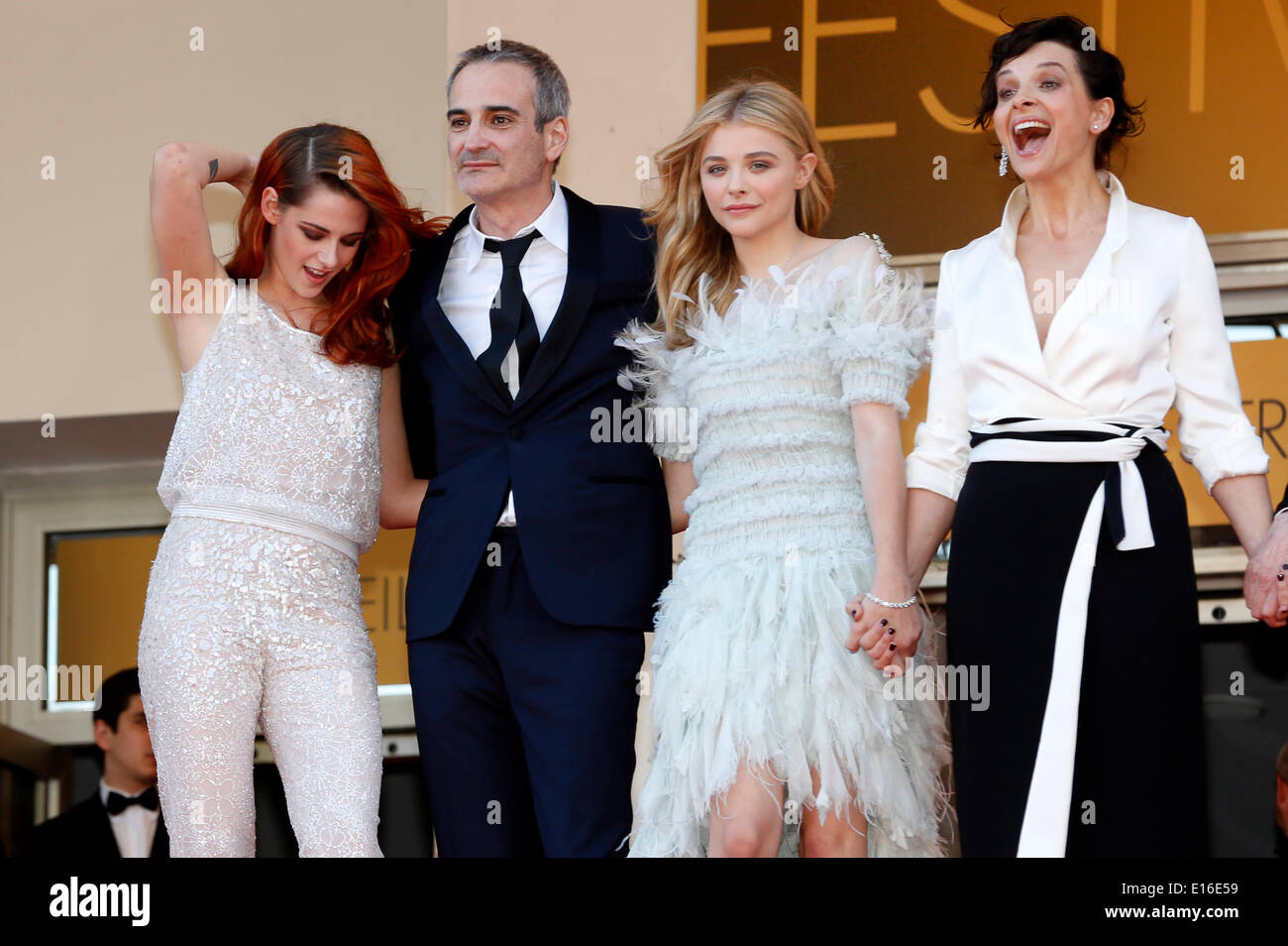 Kristen Stewart, Olivier Assayas, Chloe Grace Moretz and Juliette