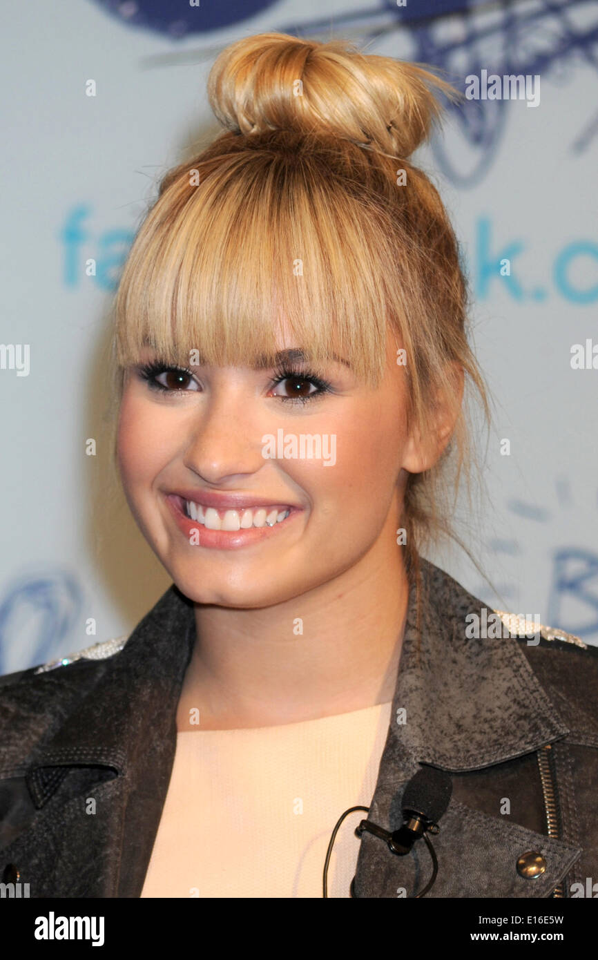 Singer and actress Demi Lovato visits the Young Women’s Leadership