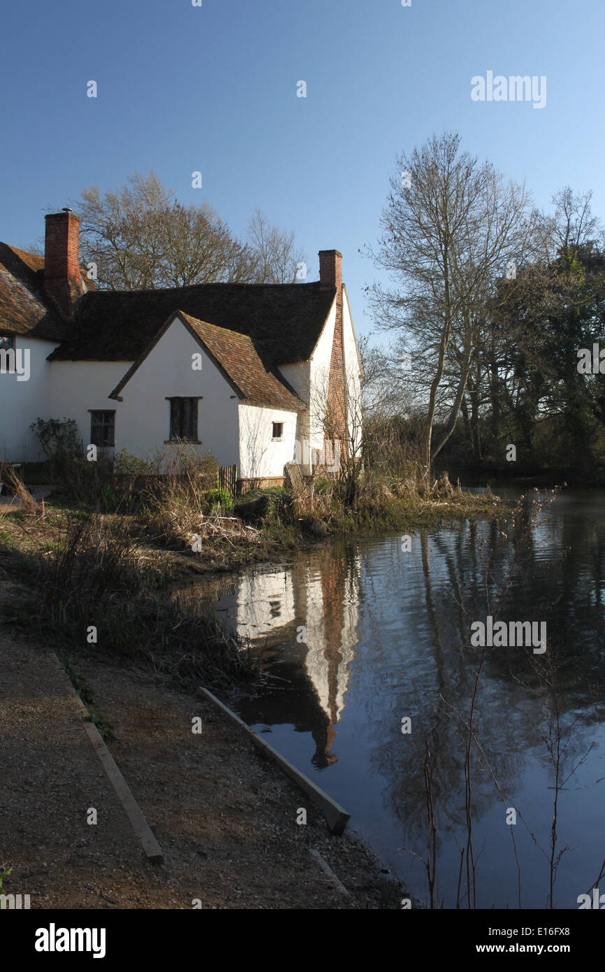 Willy Lott's Cottage, Flatford, East Bergholt, Suffolk Stock Photo
