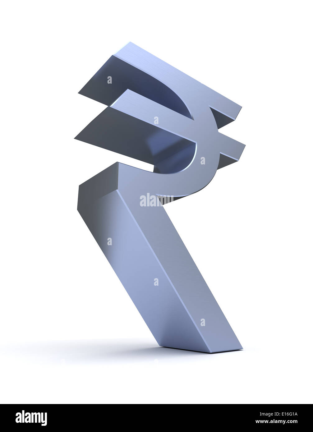 Indian Rupee Symbol Stock Photo