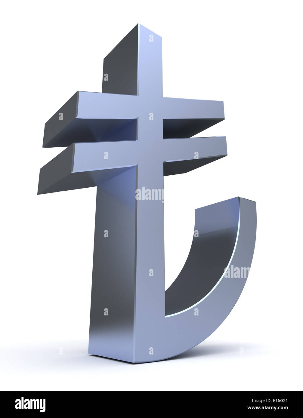 Turkish Lira Symbol Stock Photo