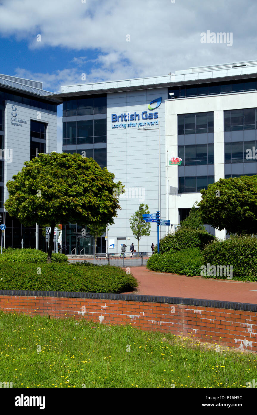 British Gas office, Callaghan Square, Cardiff, Wales Stock Photo Alamy