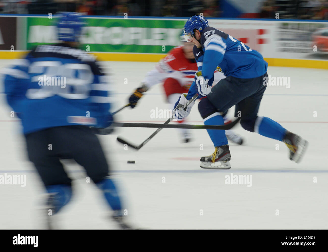 KONTIOLA Petri of Finland during  2014 IIHF World Ice Hockey Championship match at Minsk Arena Stock Photo