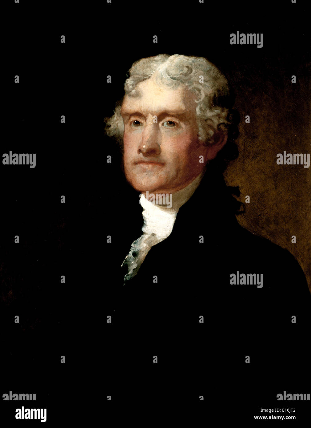 Thomas Jefferson by Matthew Harris Jouett Stock Photo