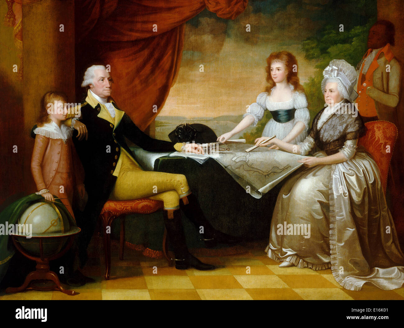 The Washington Family by Edward Savage, 1789-96 Stock Photo