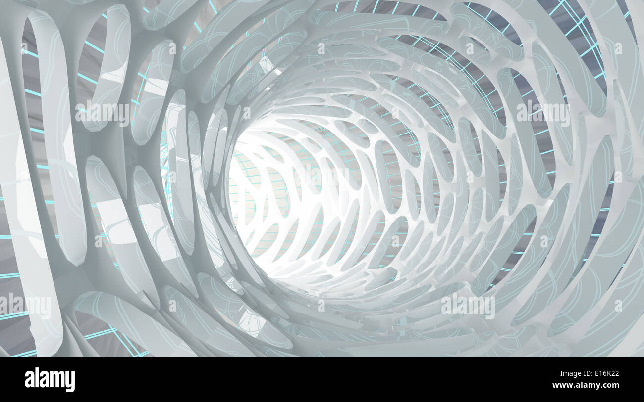 Abstract tube-view form within Stock Photo - Alamy