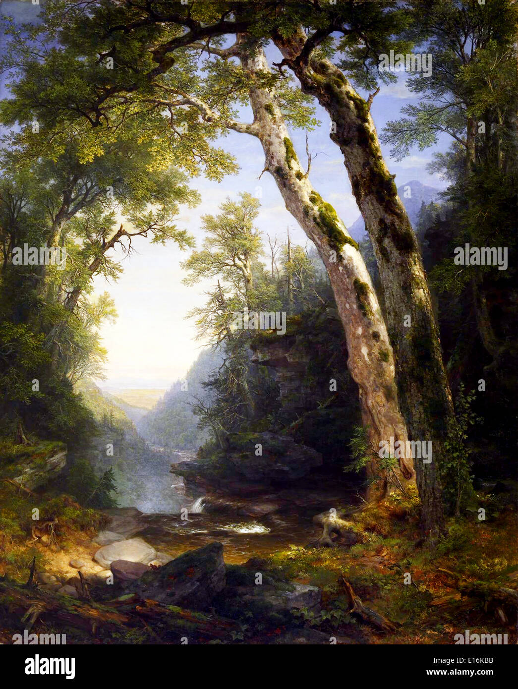 The Catskills by Asher Brown Durand, 1859, Hudson River School Stock Photo