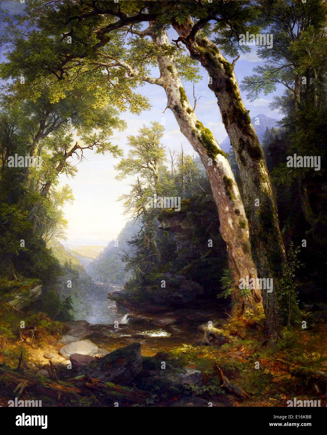 Hudson river school painting catskills hi-res stock photography and ...