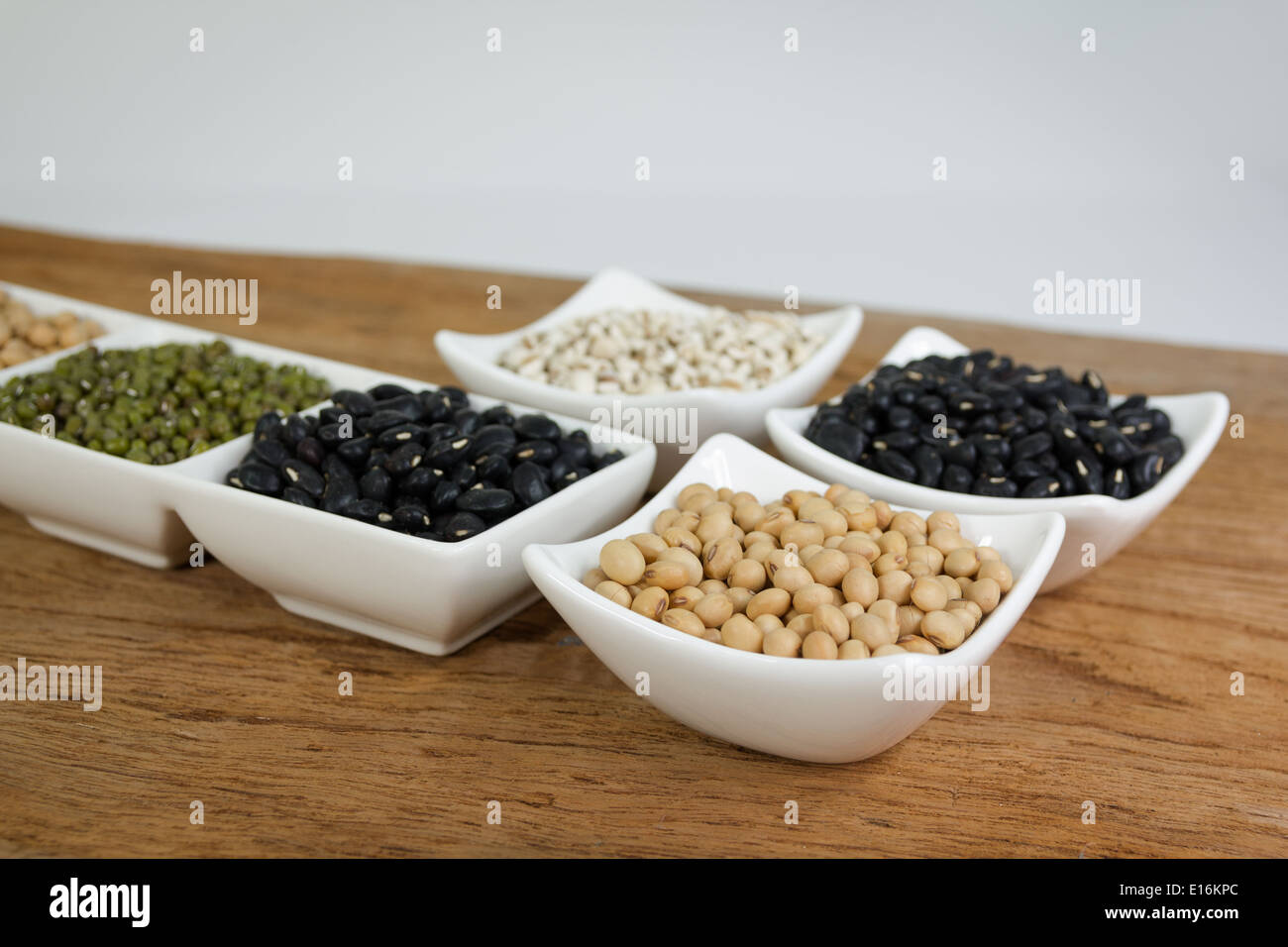 Cereal grain millet and soy beans Stock Photo Alamy