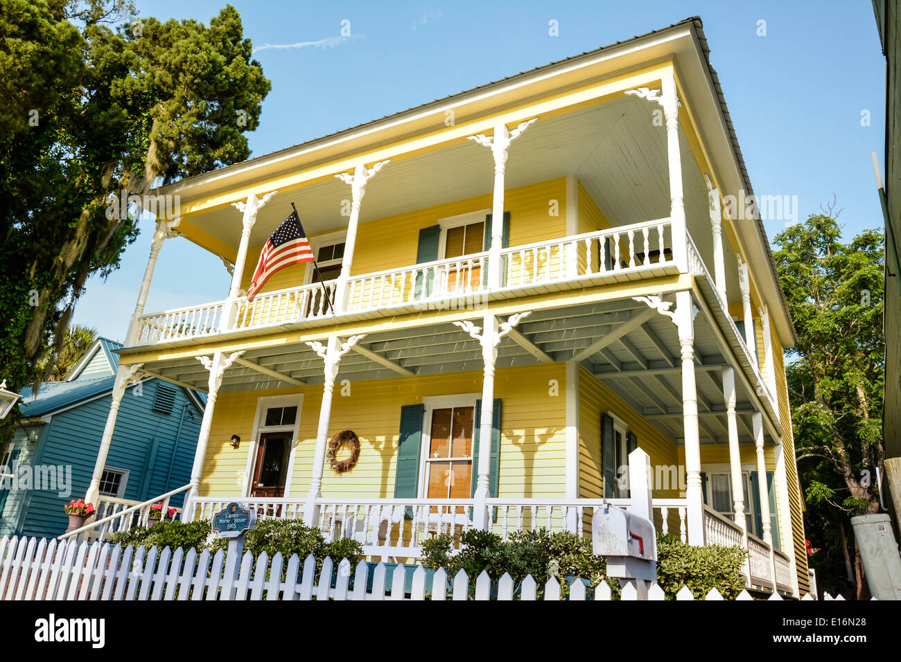 The historic twostory Captain Morse House built in 1905, is a lovely