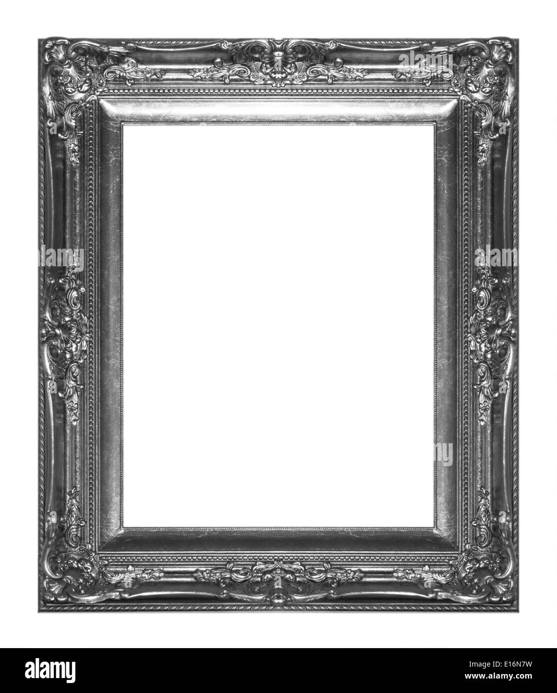 picture frame black isolated on white background Stock Photo - Alamy