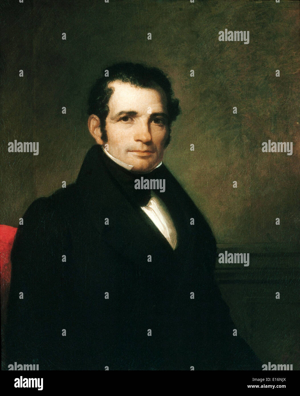 Portrait of Luman Reed by Asher Brown Durand, 1835 Stock Photo
