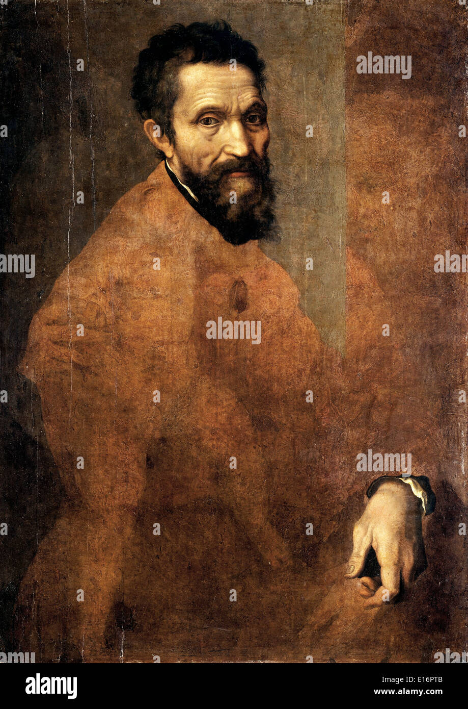 Daniele da Volterra by Michelangelo Buonarroti, 1544 Stock Photo