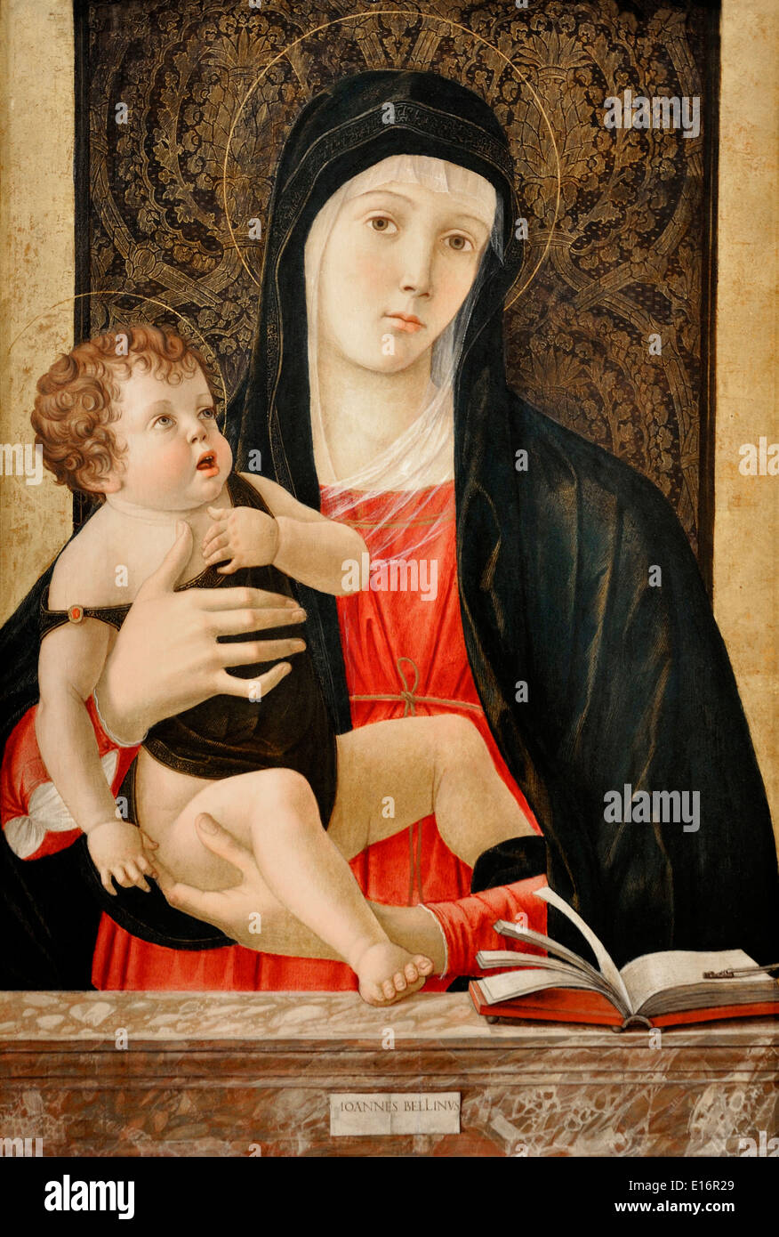 Madonna by Giovanni Bellini, 1465 Stock Photo