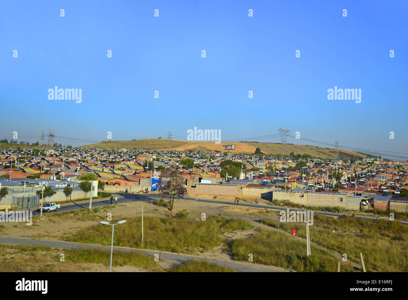 Black township, Marlboro, Gauteng Province, Republic of South Africa Stock Photo