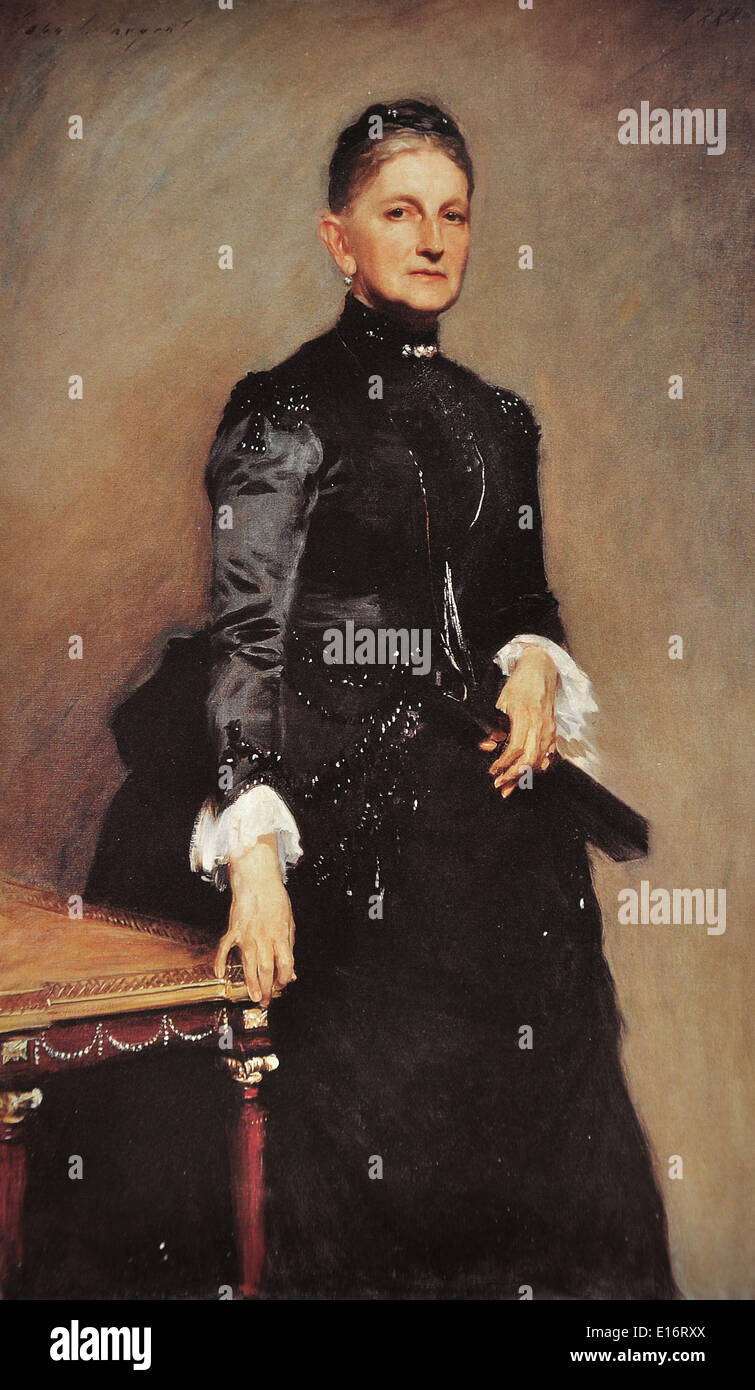 Eleanora O'Donnell Iselin (Mrs. Adrian Iselin) by John Singer Sargent, 1888 Stock Photo
