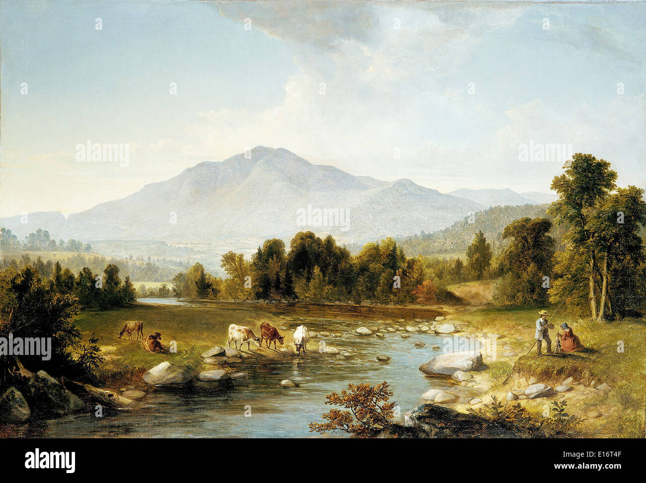 High Point Shandaken Mountains by Asher Brown Durand, 1853,  Hudson River School Stock Photo