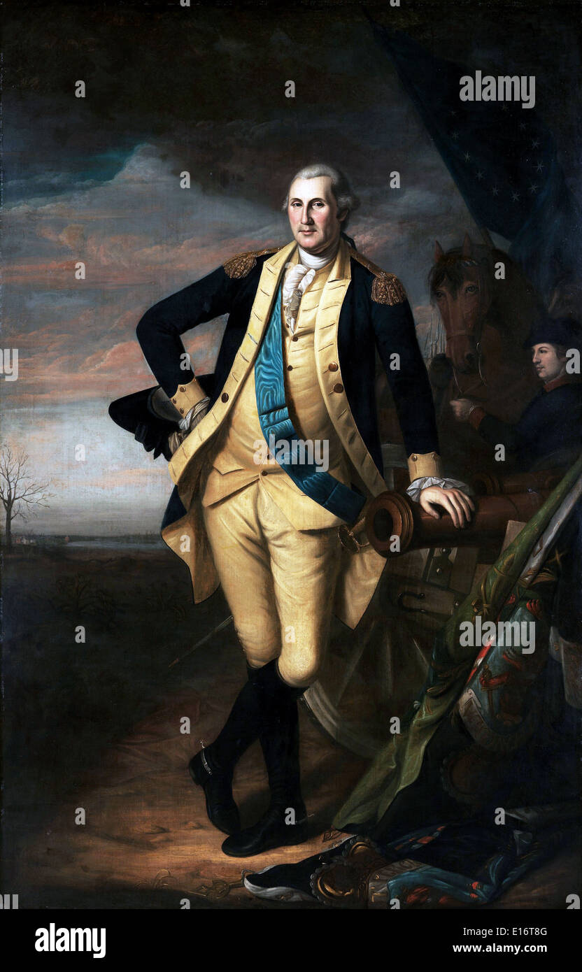 George Washington by Charles Willson Peale Stock Photo