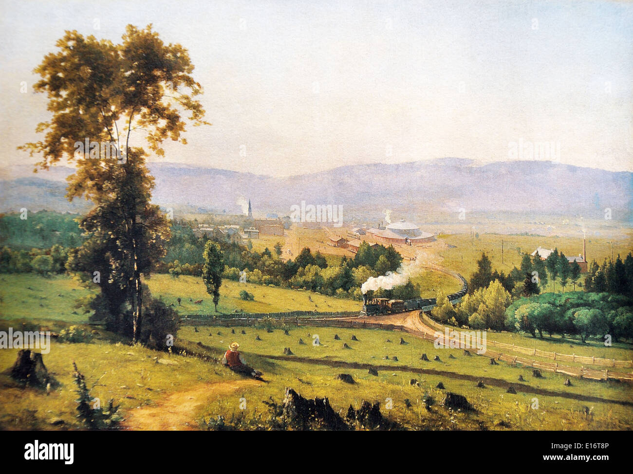 The Lackawanna Valley by George Inness, 1856 Stock Photo