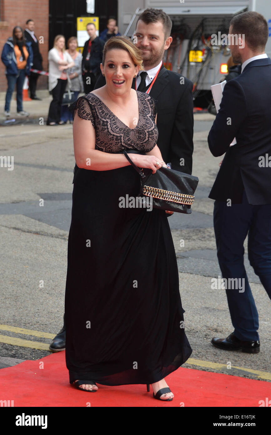 London, UK. 24th May 2014 :  Sam Bailey arrives at The British Soap Awards Hackney Empire in London. Photo by See Li Stock Photo