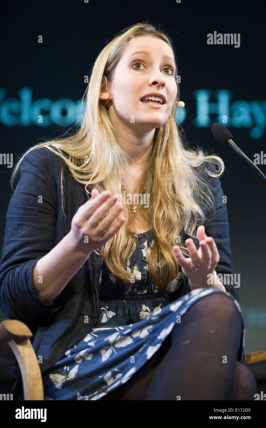 Laura Bates is the founder of the Everyday Sexism Project speaking at Hay Festival 2014 Stock Photo