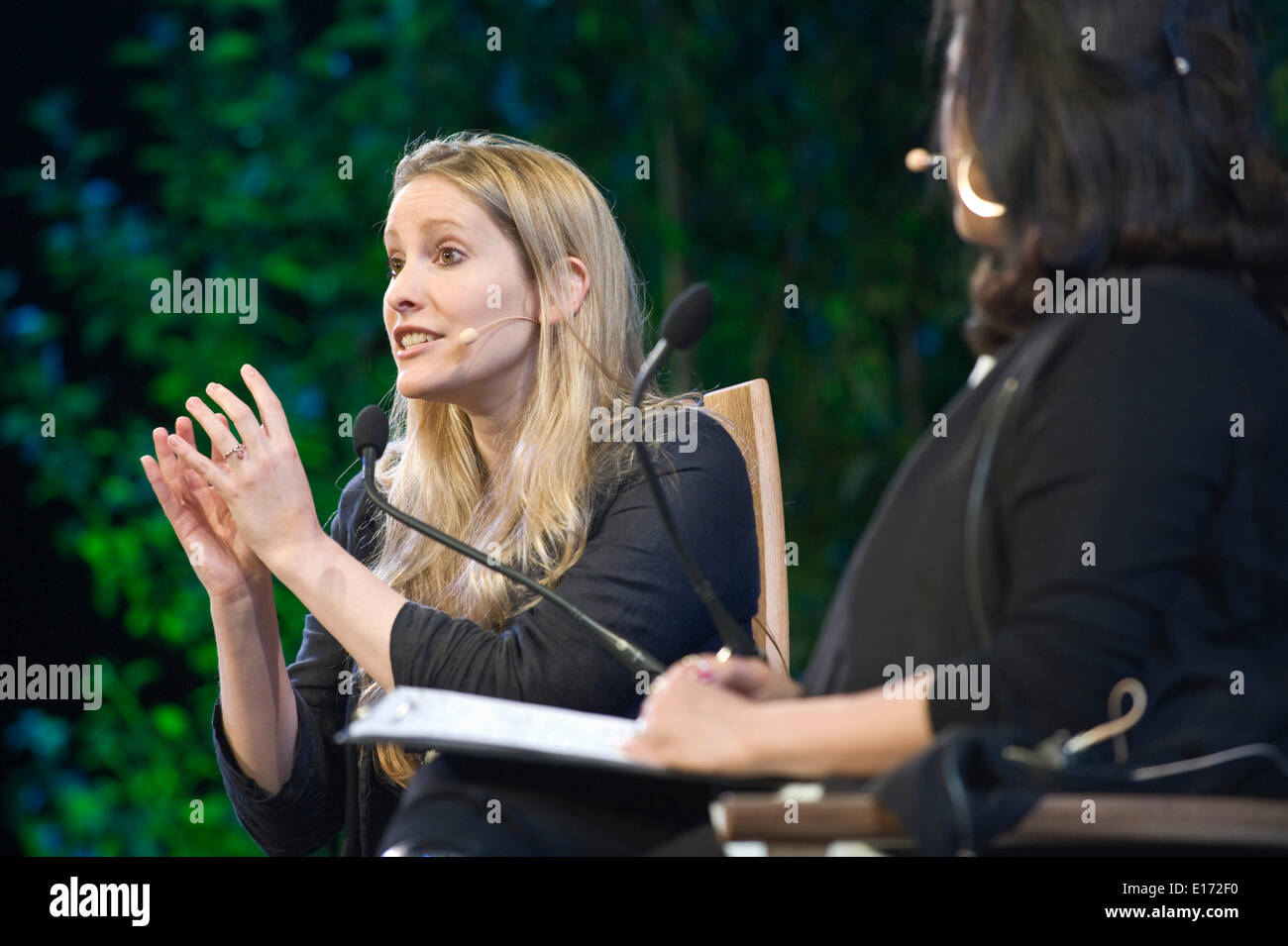 Laura Bates is the founder of the Everyday Sexism Project speaking at Hay Festival 2014 Stock Photo