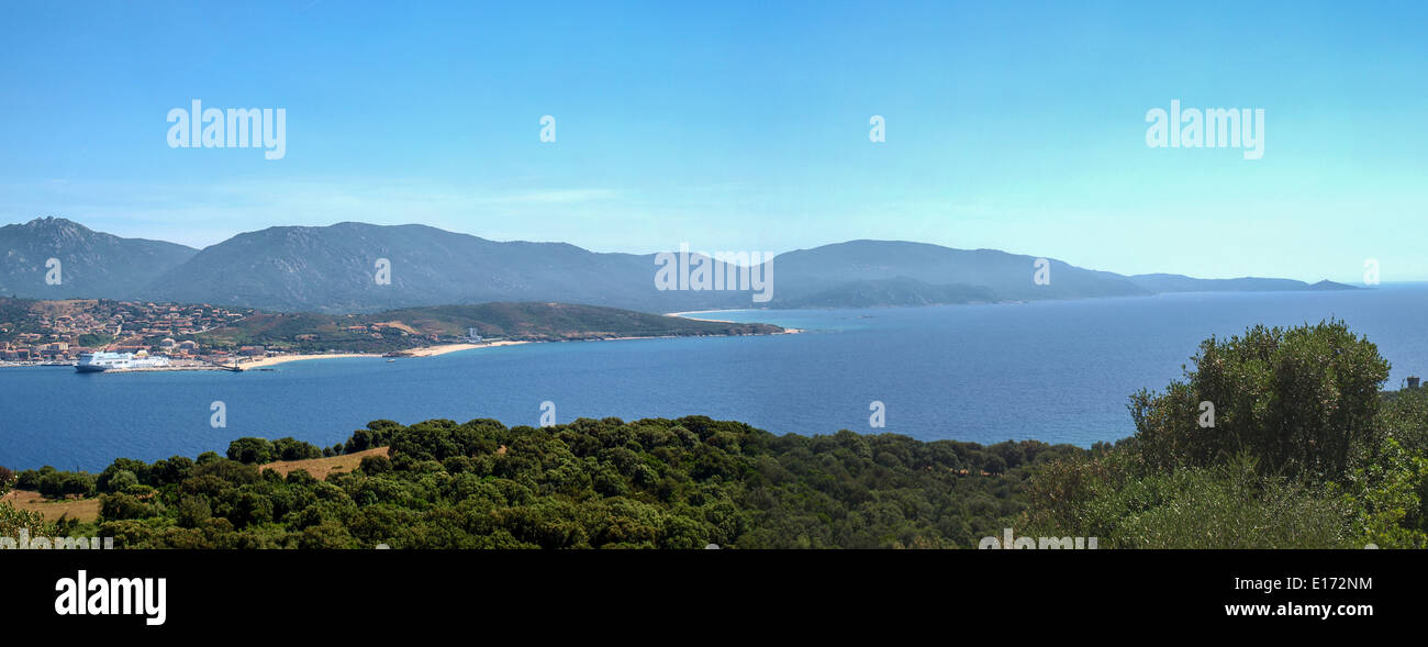 View of Propriano Stock Photo