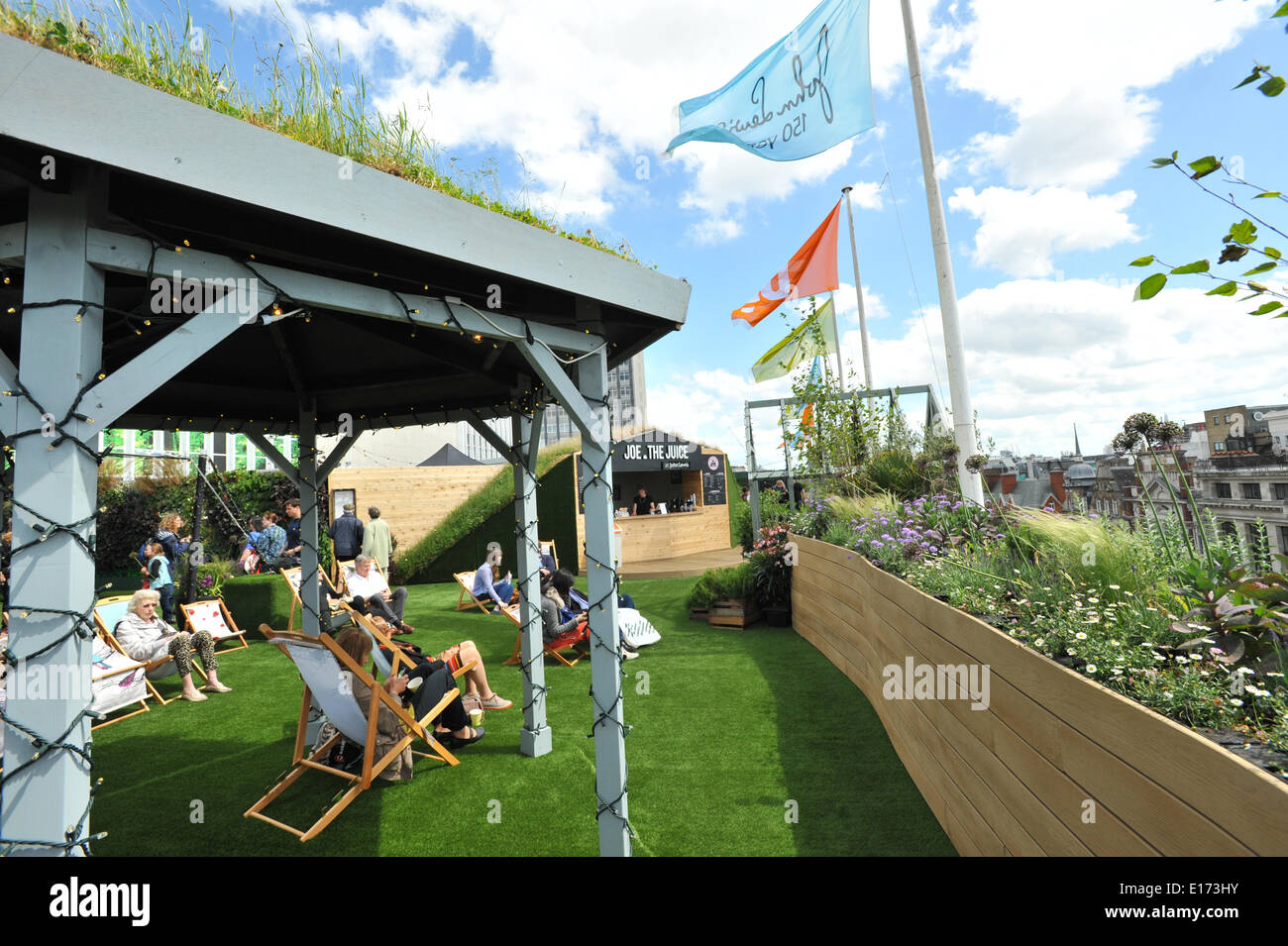 Roof garden oxford street john lewis hires stock photography and