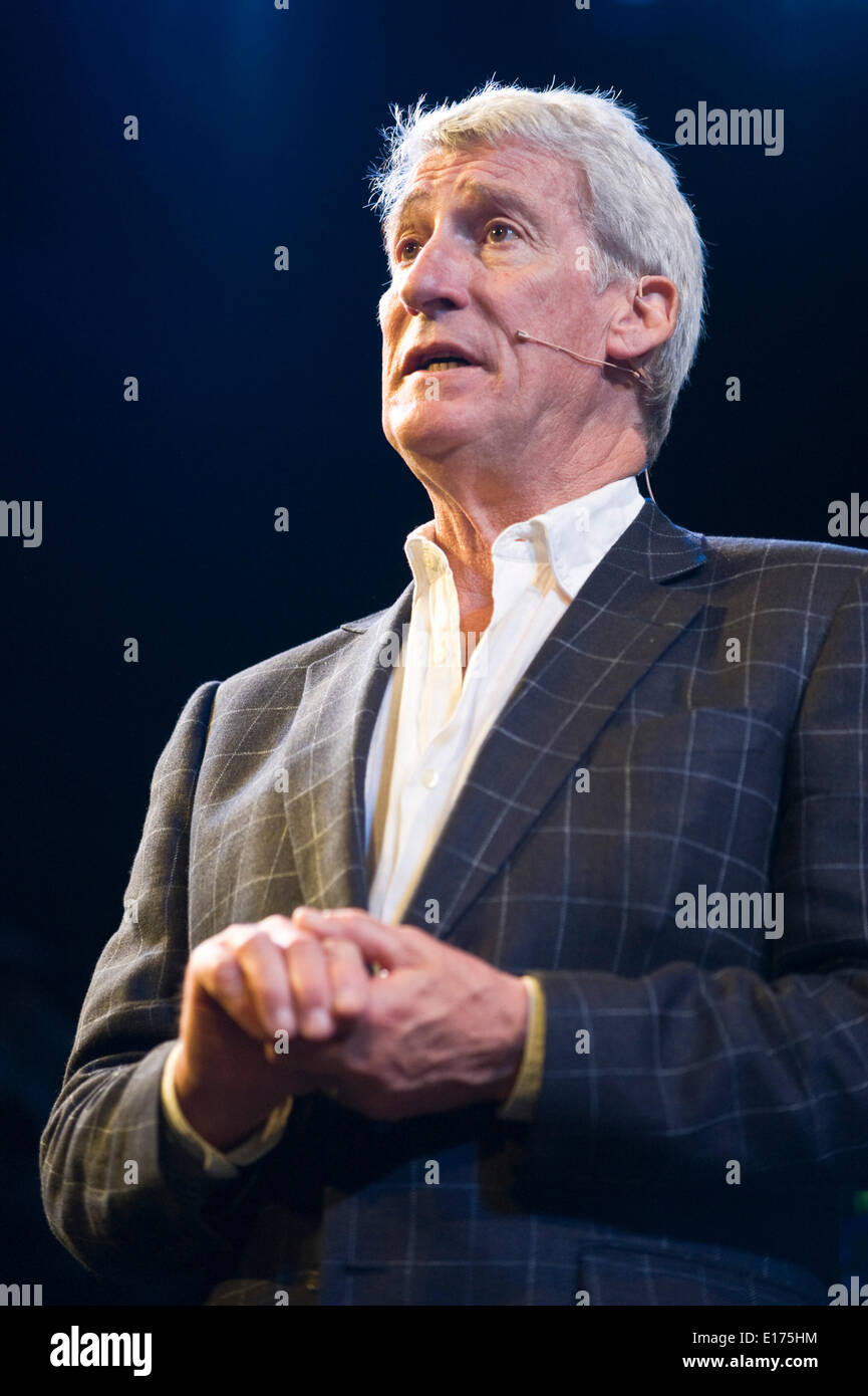 Jeremy Paxman talking about life in Britain during WWI on stage at Hay Festival 2014  ©Jeff Morgan Stock Photo