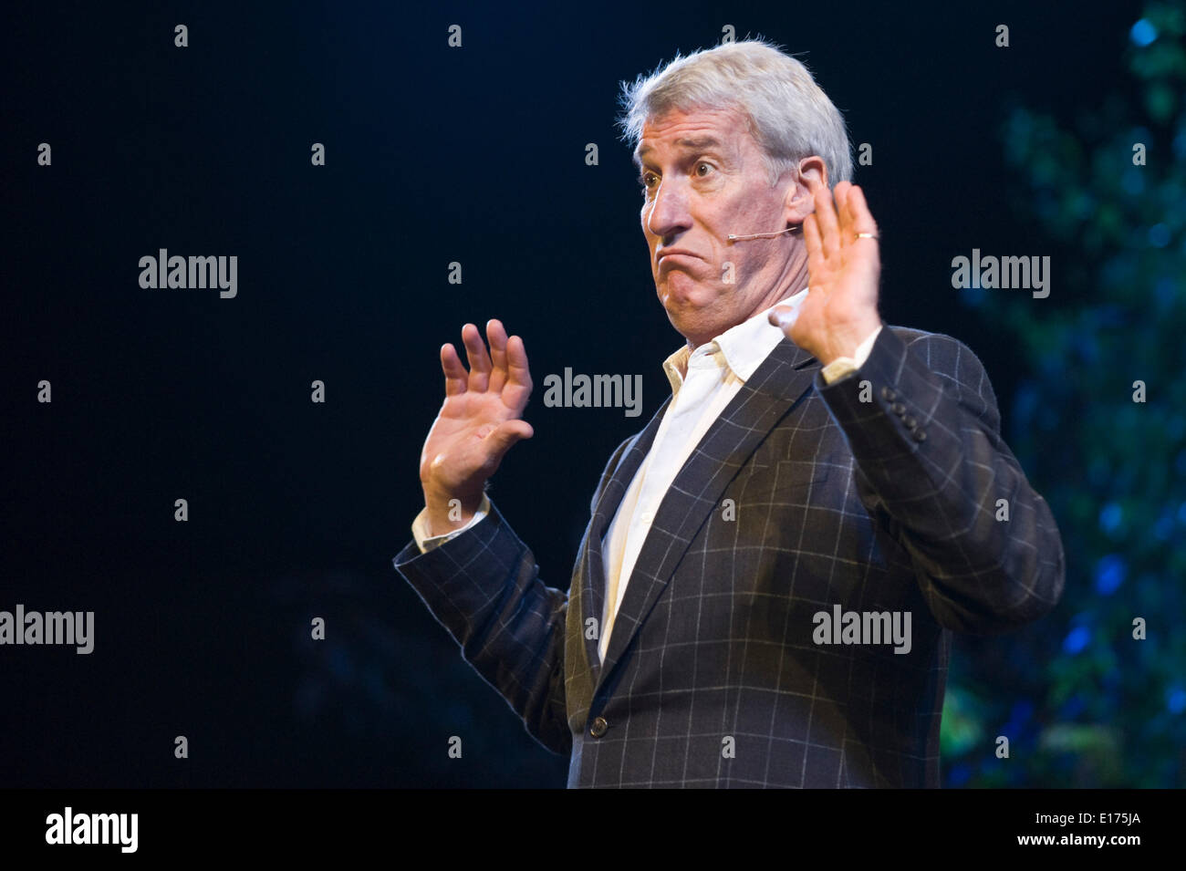 Jeremy Paxman talking about life in Britain during WWI on stage at Hay Festival 2014  ©Jeff Morgan Stock Photo