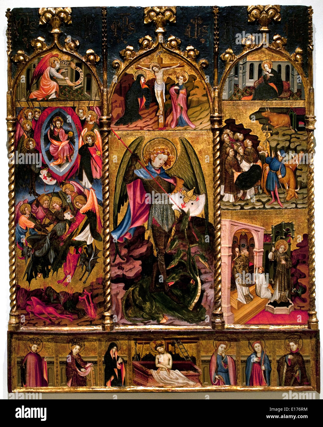 Saint Michael the Archangel 4171425 by Joan Mates Barcelona Medieval Gothic Art Spain Spanish
