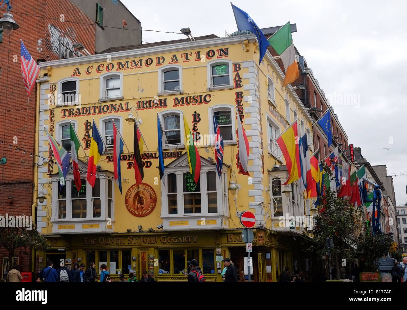 Oliver St. John Gogarty's  Pub Temple Bar Dublin Stock Photo