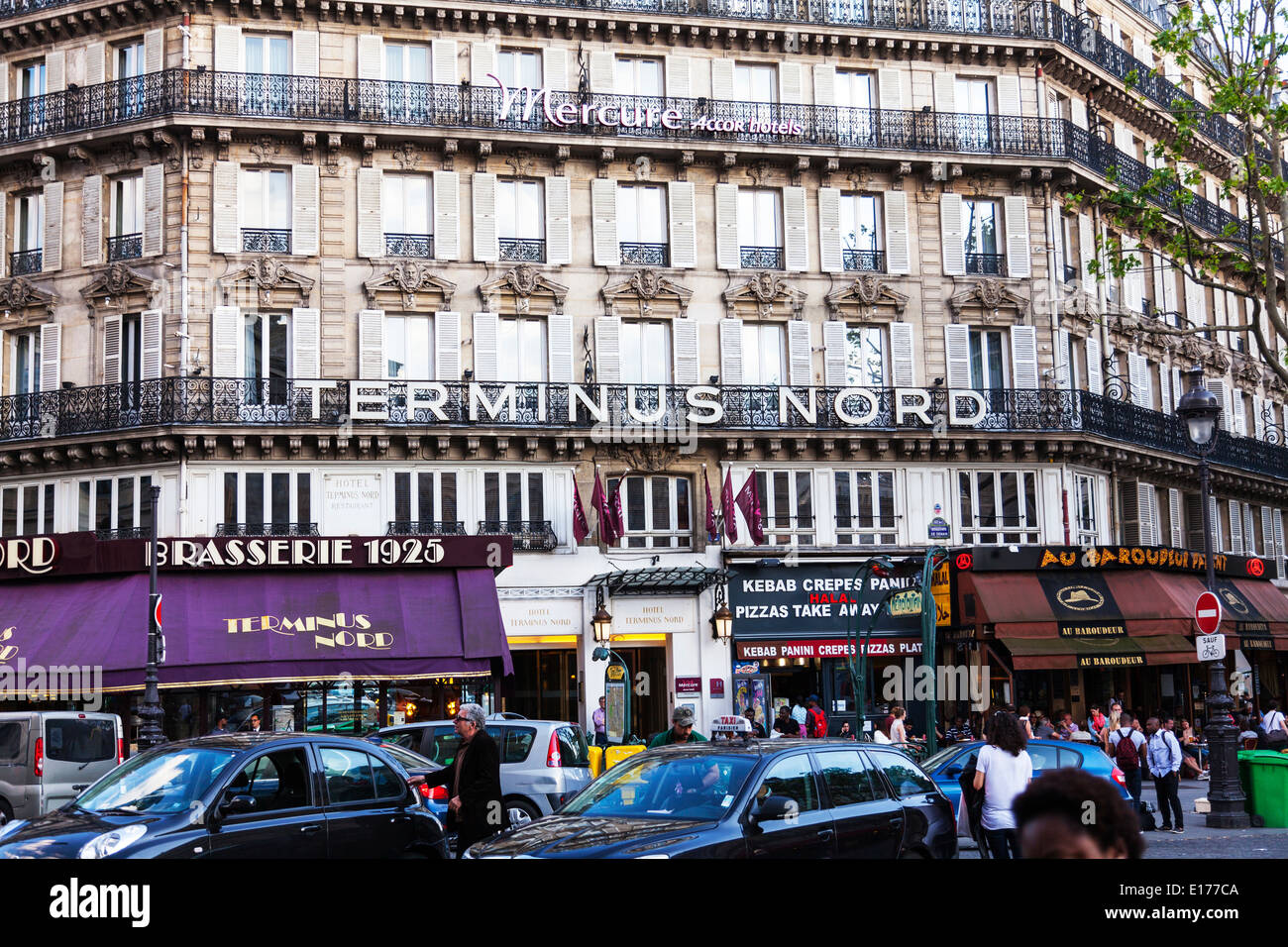 The hotel Terminus Nord in Paris, hotel Terminus Nord, Paris, Paris hotel, Paris  hotels, front, facade, entrance, building, exterior Stock Photo - Alamy