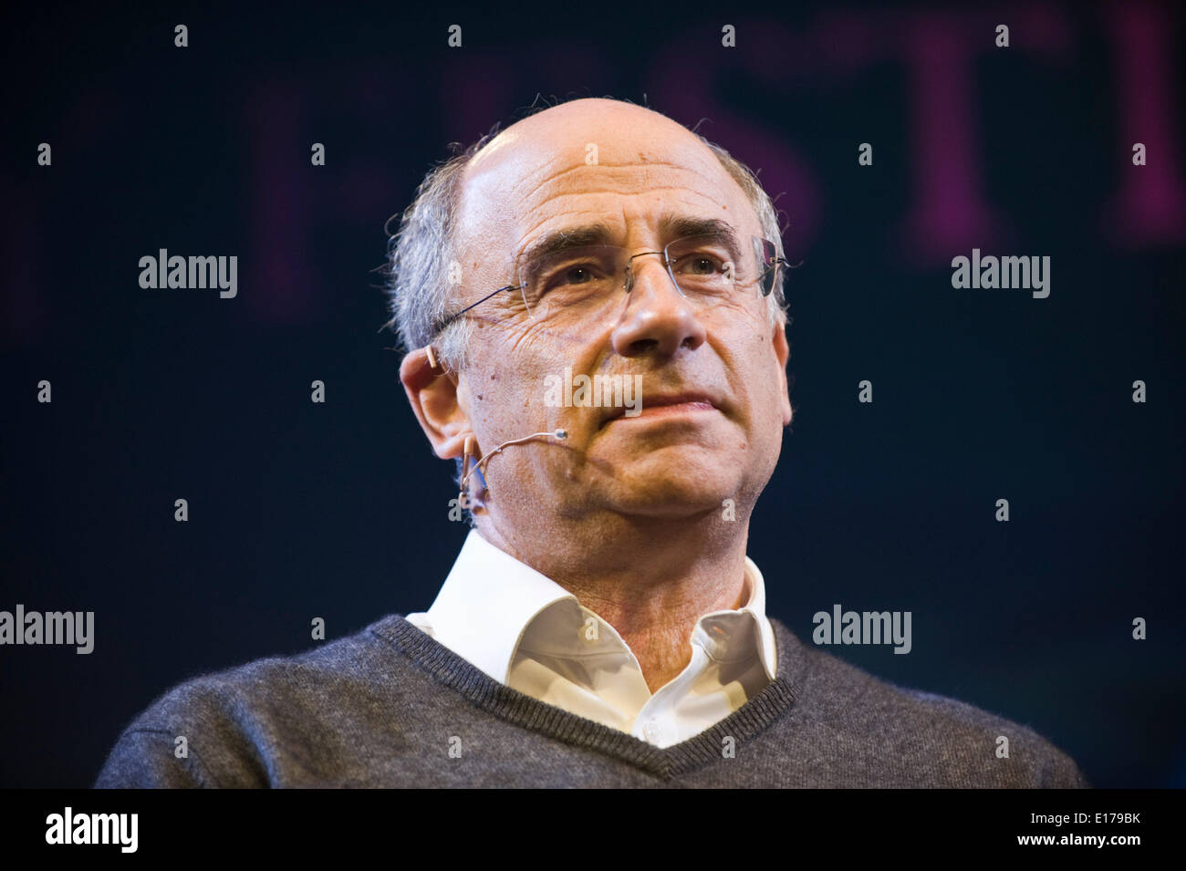 Brian Leveson President of the Queen's Bench Division speaking on 'The Role of the Judge' at Hay Festival 2014 ©Jeff Morgan Stock Photo