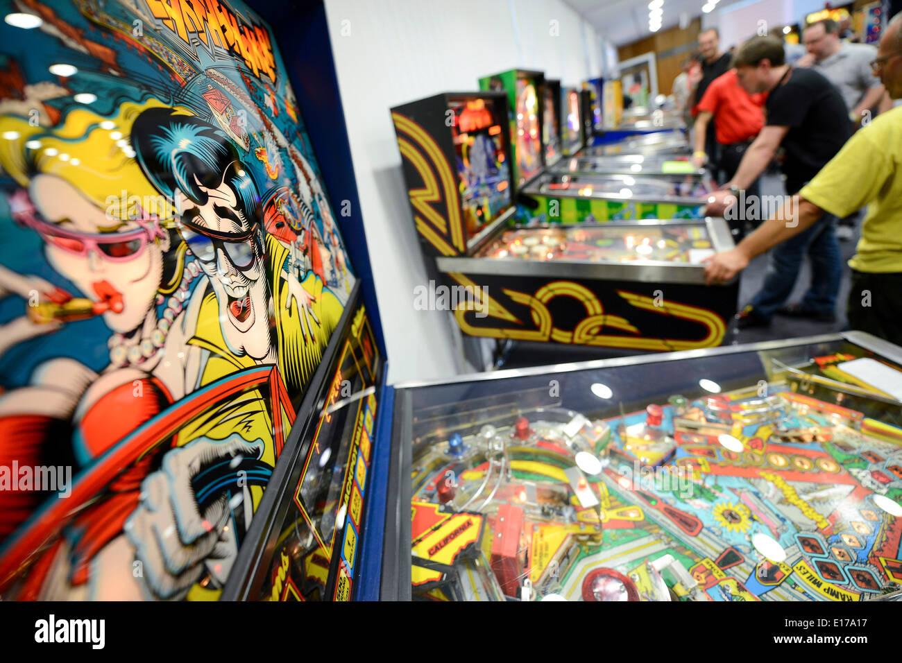 Nuremberg, Germany. 24th May, 2014. Competition participants play ...