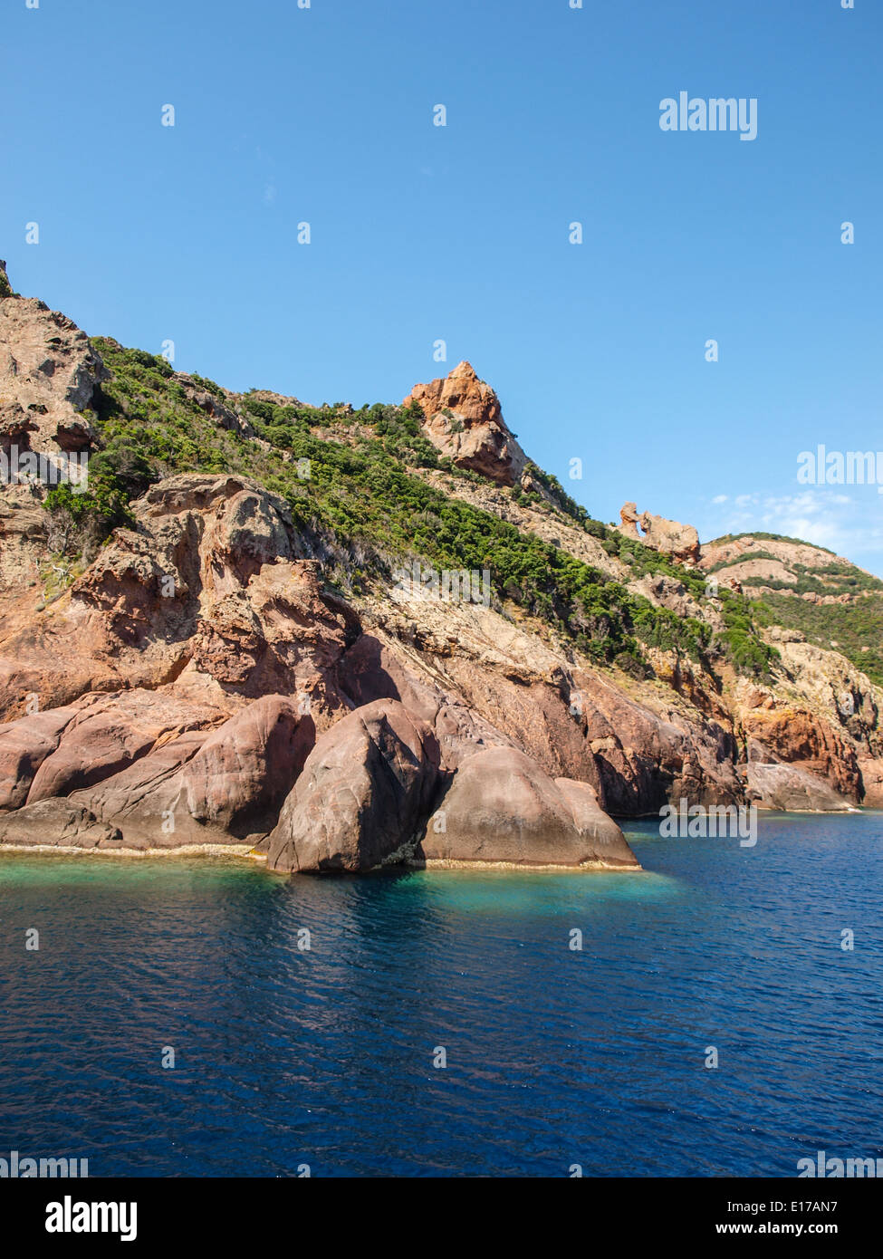 Scandola cliffs Stock Photo