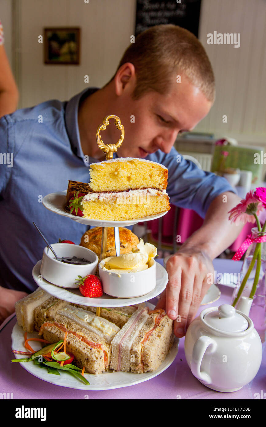 A Traditional English Afternoon Tea Sussex England Stock Photo Alamy